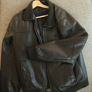 Men’s Tommy Hilfiger Faux-Leather Bomber